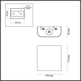 Odeon light 4212/2WL HIGHTECH ODL21 233 золот/металл Настен.светильник IP20 LED 2W 241Лм 3000K MAGNUM  - 2 купить